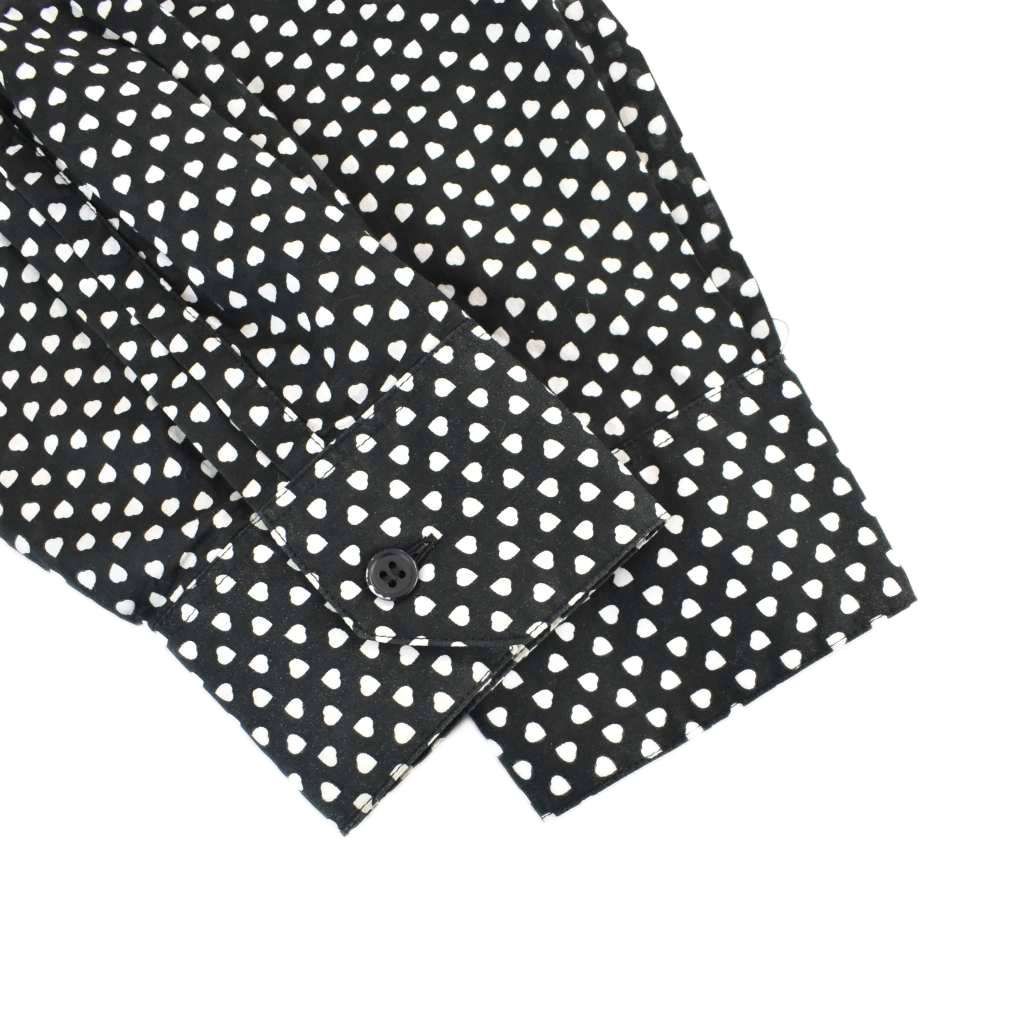 Saint Laurent Paris Heart Pattern 40 Black Shoulder Bag — view 7