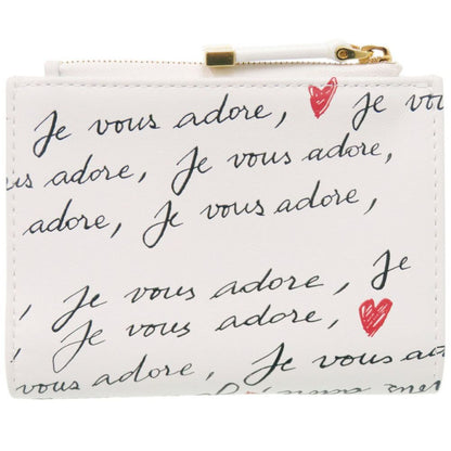 Dior Dio Heart Leather White Wallet — view 3