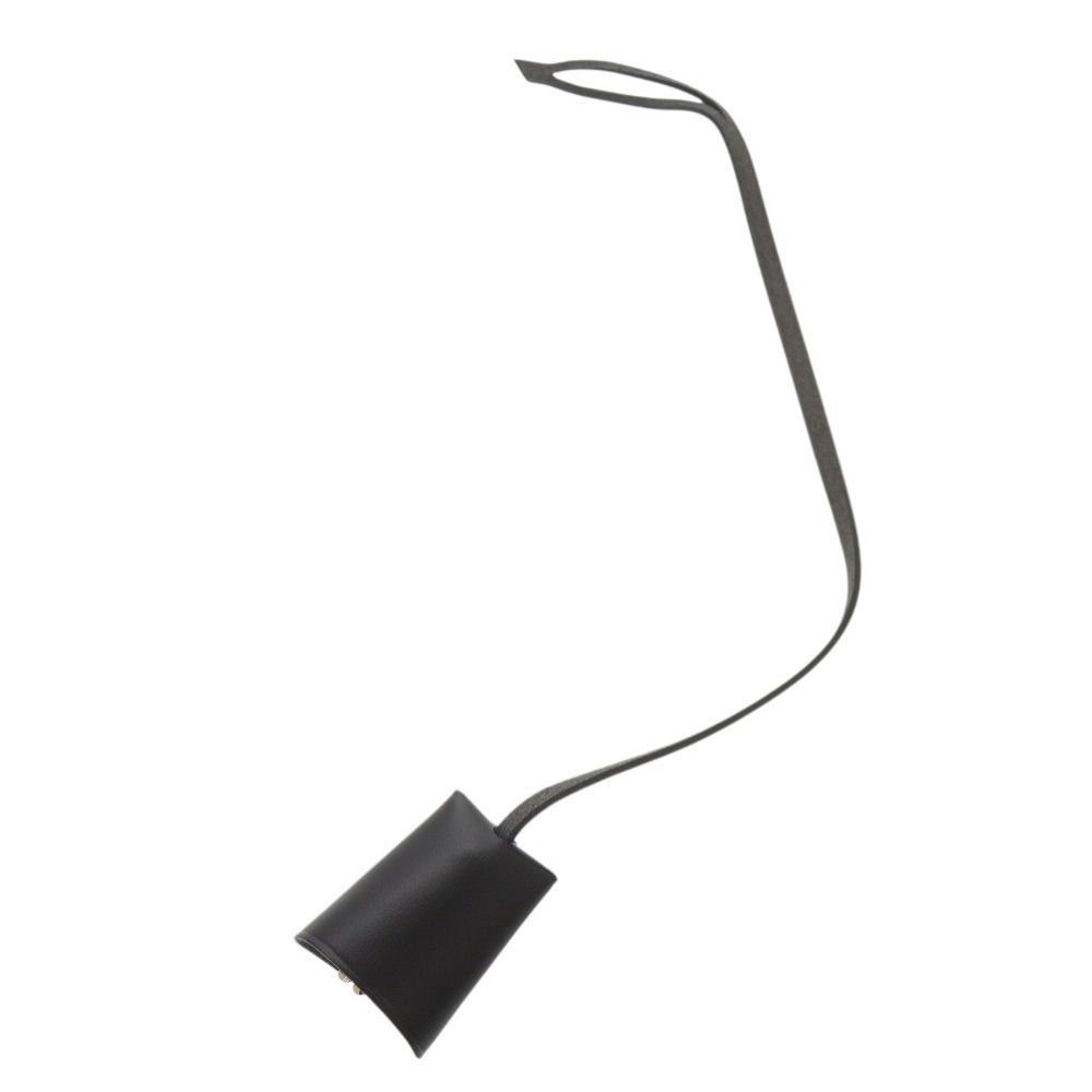 Hermes Herbag Clochette Cadena Key Leather Black Key Holder — view 4