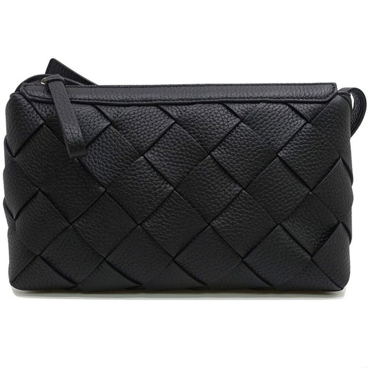 Bottega Veneta Diago Cassette Shoulder Bag Black Silver