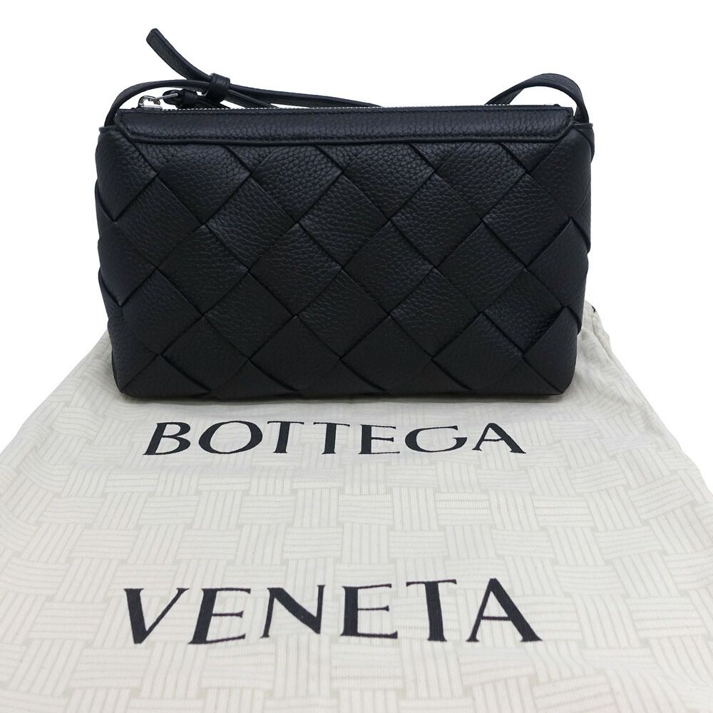 Bottega Veneta Diago Cassette Shoulder Bag Black Silver — view 9