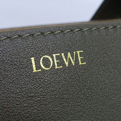 Loewe Puzzle Fold Tote Mini Leather Khaki Gold — view 8