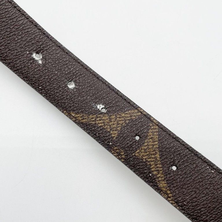 Louis Vuitton Belt LV Brown System Monogram LV Initial Gold — view 5