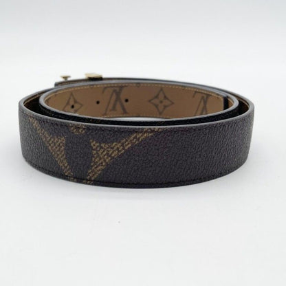 Louis Vuitton Belt LV Brown System Monogram LV Initial Gold — view 4
