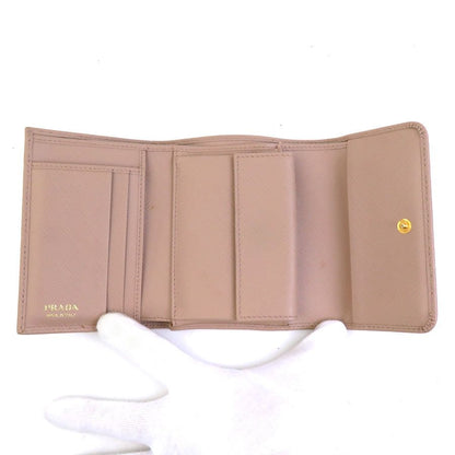 Prada Trifold Wallet Beige — view 5
