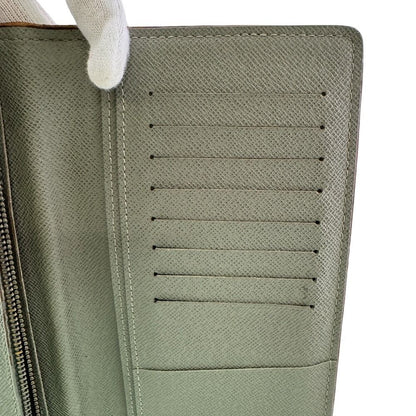 Louis Vuitton Portefeuille Brazza Monogram Titanium Canvas Wallet Green — view 6