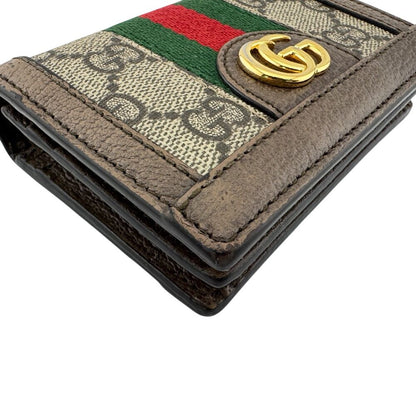 Gucci Compact Wallet Double GG Ophidia Supreme Bifold — view 3