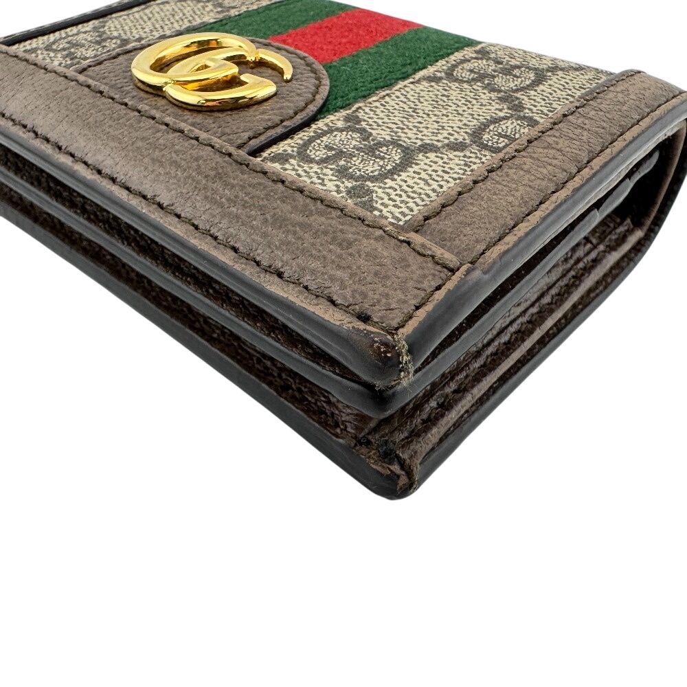 Gucci Compact Wallet Double GG Ophidia Supreme Bifold — view 4