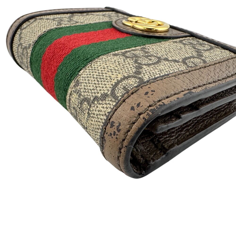 Gucci Compact Wallet Double GG Ophidia Supreme Bifold — view 6