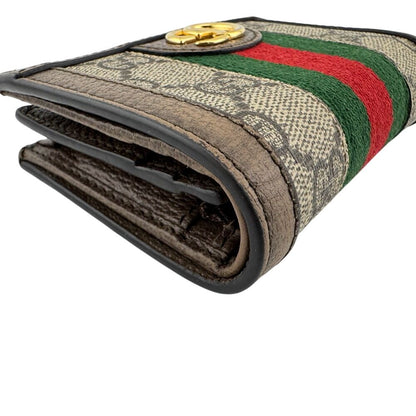 Gucci Compact Wallet Double GG Ophidia Supreme Bifold — view 5