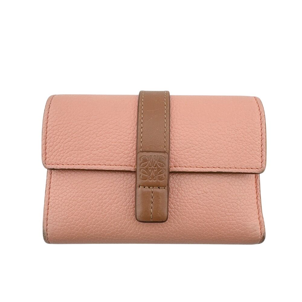 Loewe Compact Wallet Small Vertical Anagram Trifold