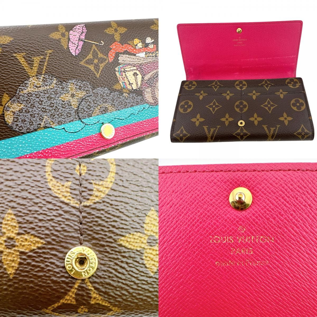 Louis Vuitton Christmas Limited Wallet Bifold Portefeuille Sarah Monogram — view 6