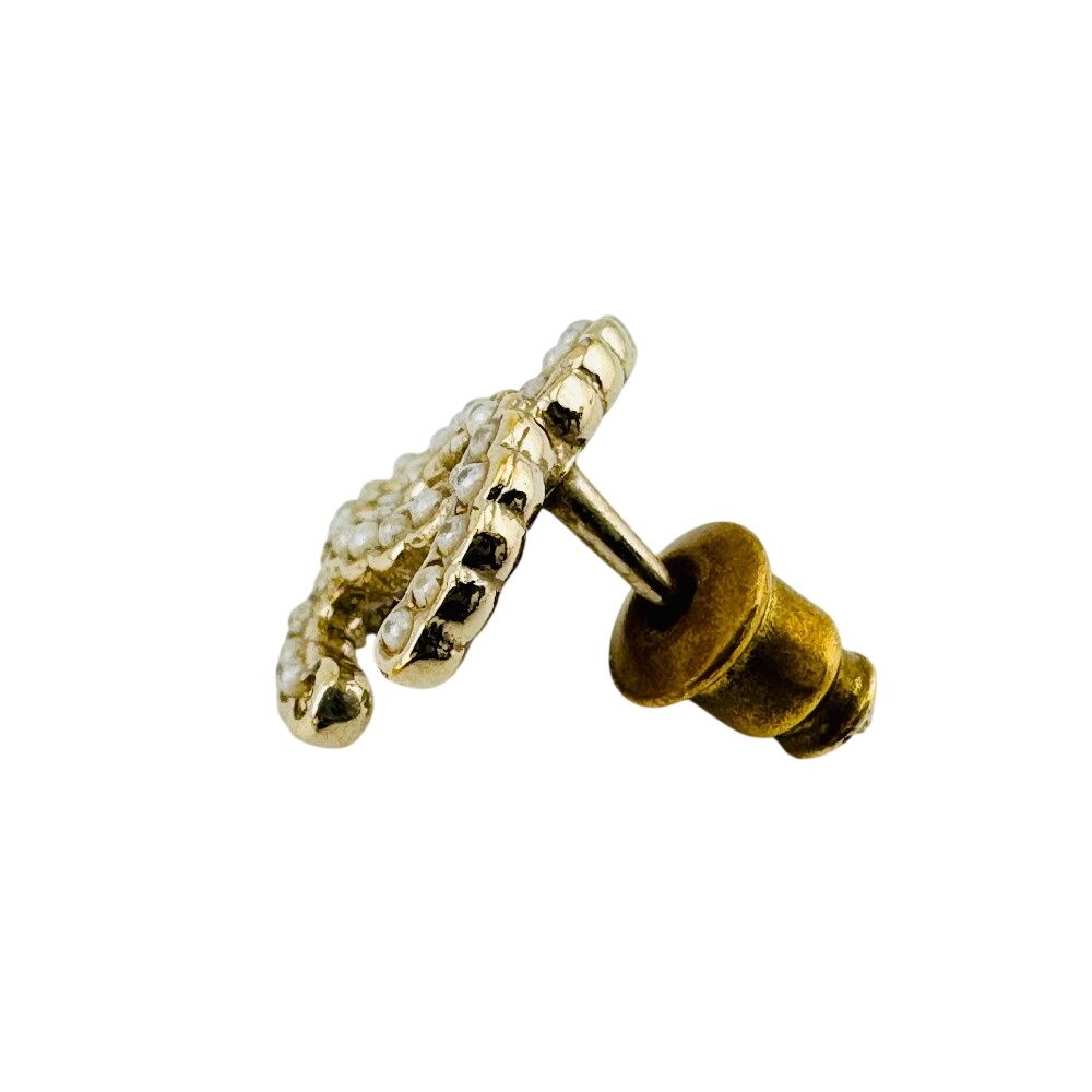 Chanel One Side Only CC Logo Earrings — view 2