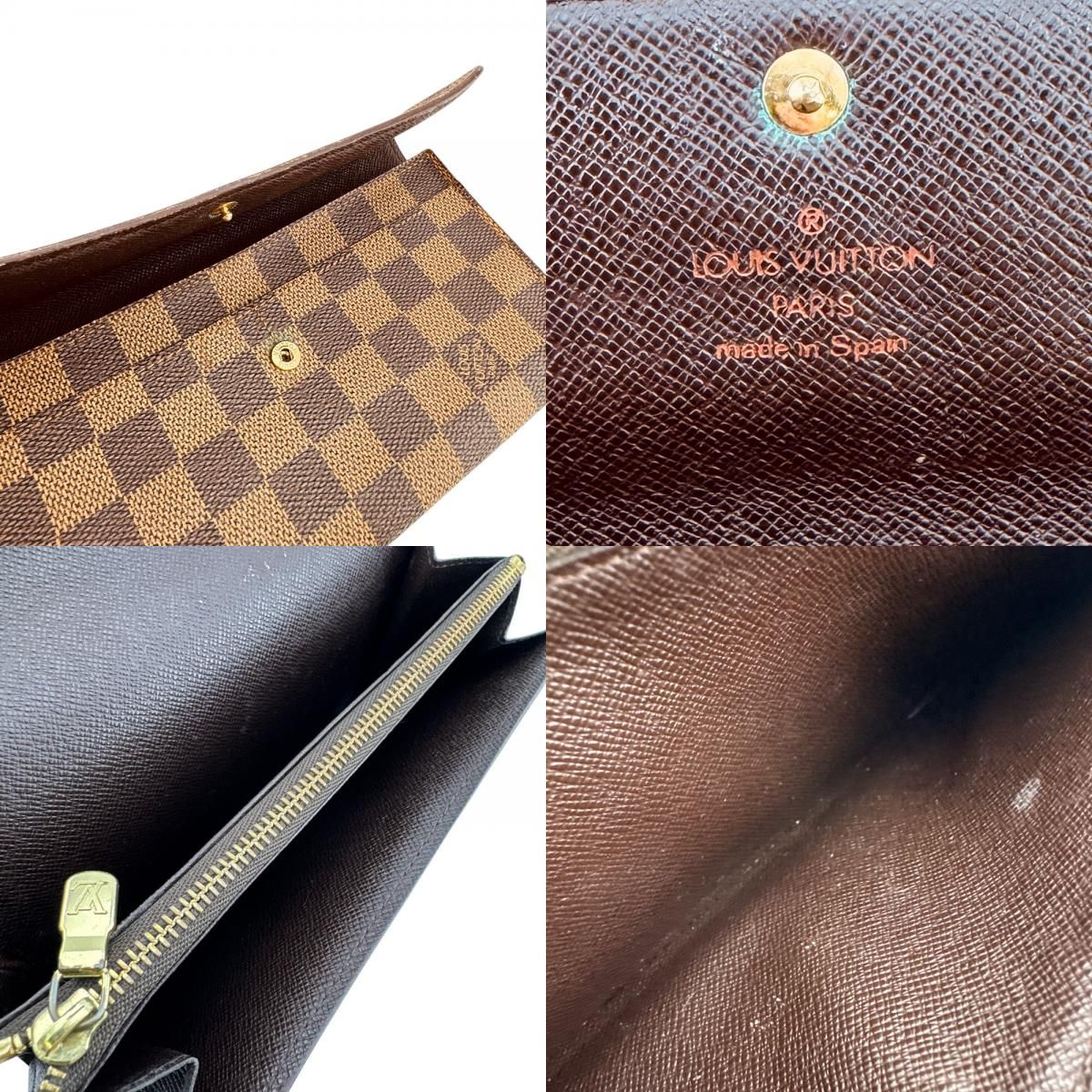 Louis Vuitton Vintage Bifold Porte-Monnaie Cles Damier — view 7