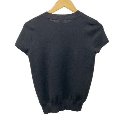 Hermes Short Sleevesweater Black Silk T-Shirt — view 2