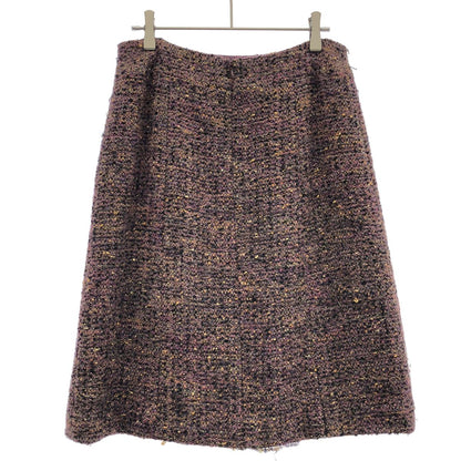 Chanel Tweet Deskirt Purple 40 Skirt — view 2