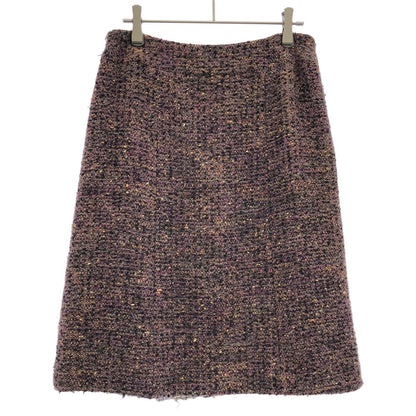 Chanel Tweet Deskirt Purple 40 Skirt