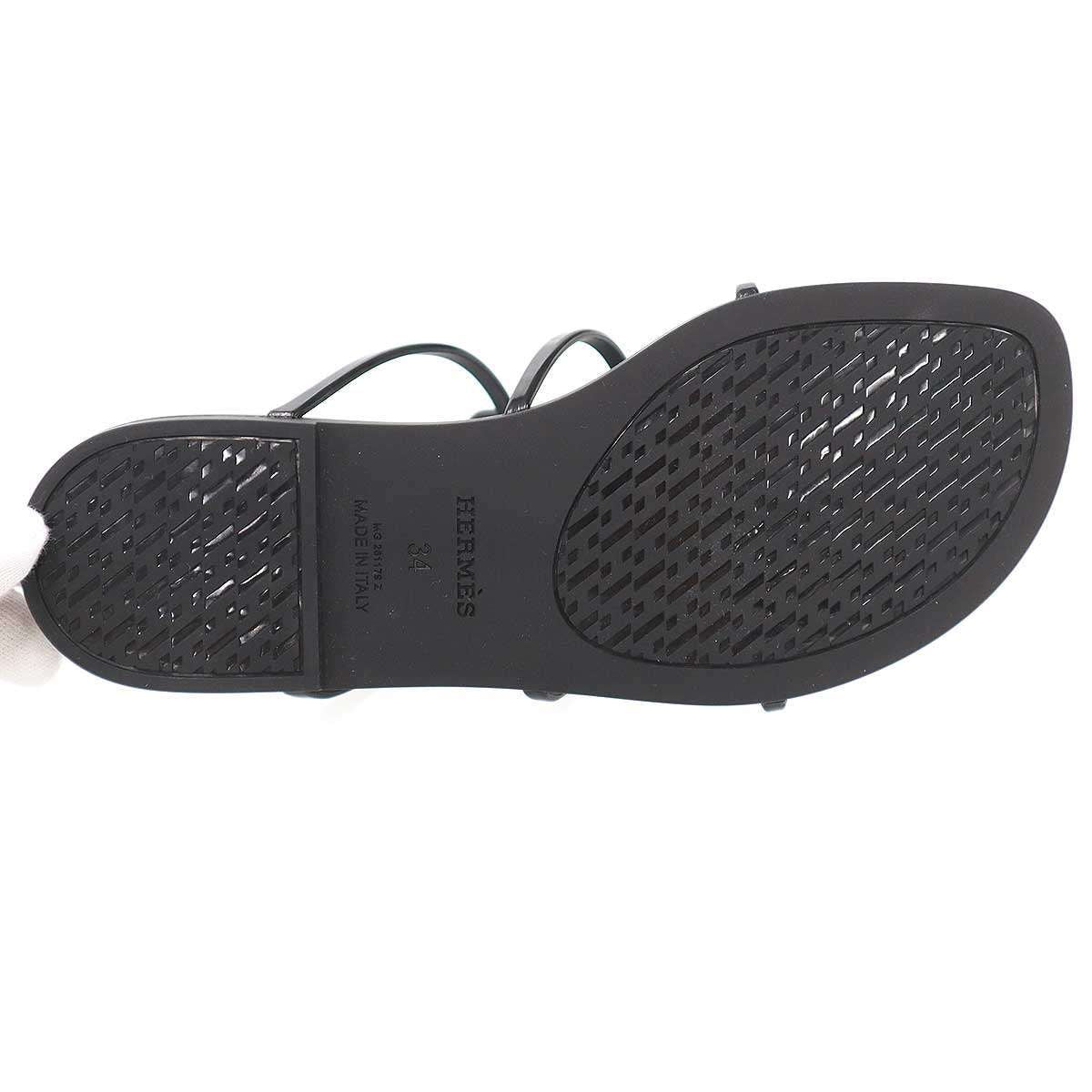 Hermes Mykonos Sandals koof Black — view 4
