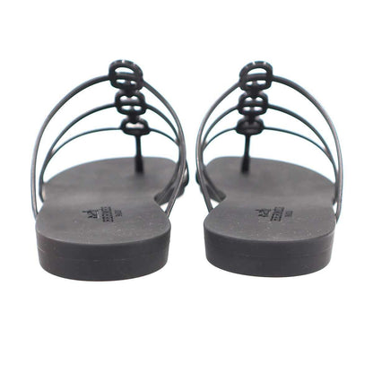 Hermes Mykonos Sandals koof Black — view 3