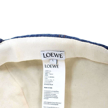 Loewe Logo Denim Indigoblue Hat — view 5
