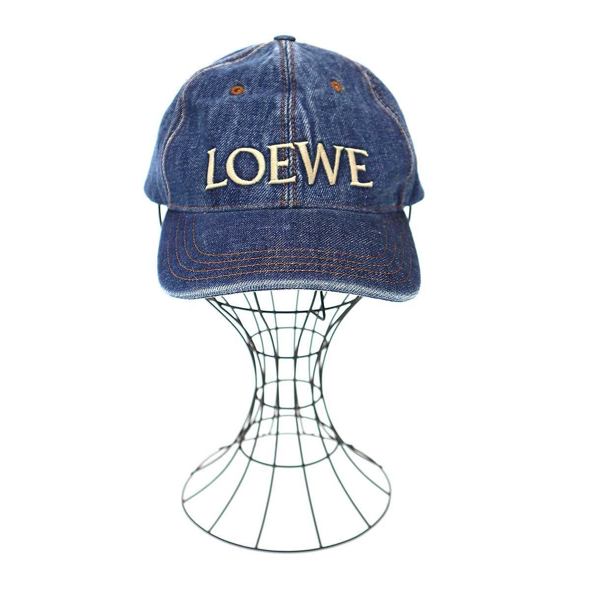 Loewe Logo Denim Indigoblue Hat — view 2