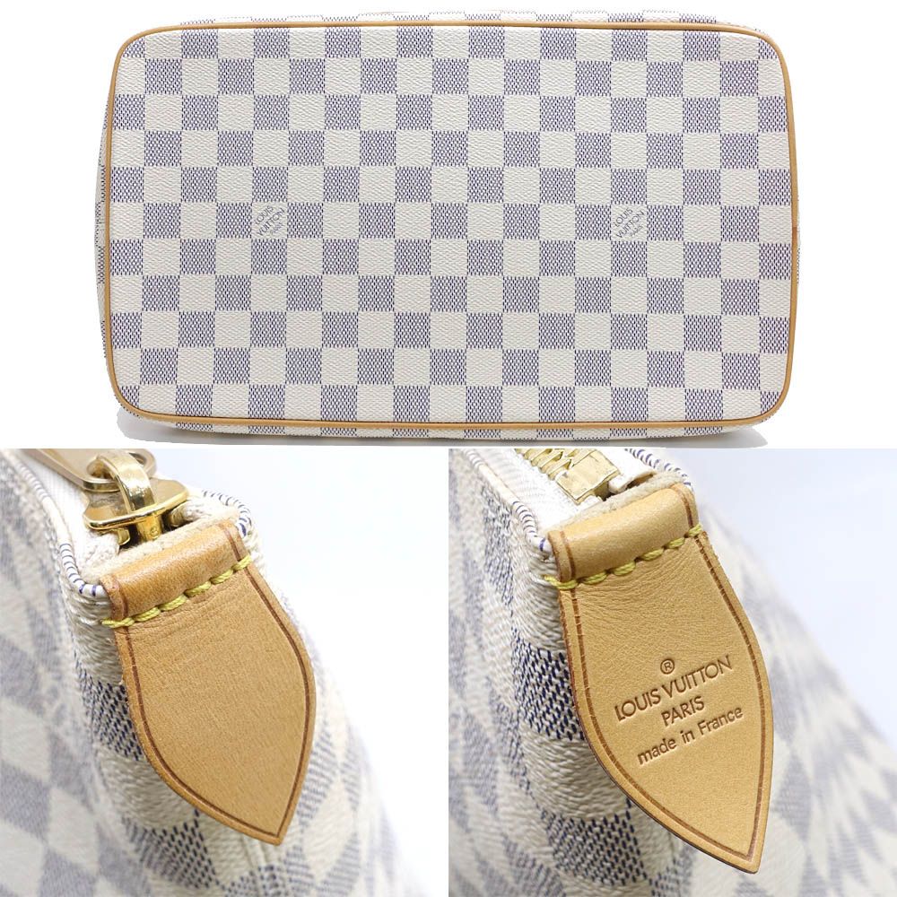 Louis Vuitton Saleya MM Damier Azur White GD Handbag — view 5