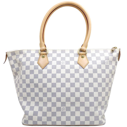 Louis Vuitton Saleya MM Damier Azur White GD Handbag — view 2