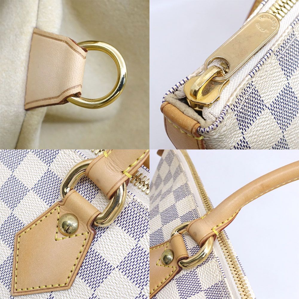 Louis Vuitton Saleya MM Damier Azur White GD Handbag — view 8