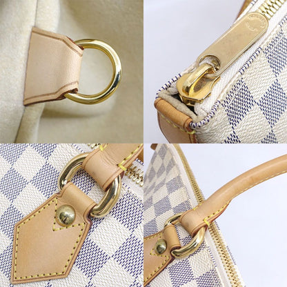 Louis Vuitton Saleya MM Damier Azur White GD Handbag — view 8