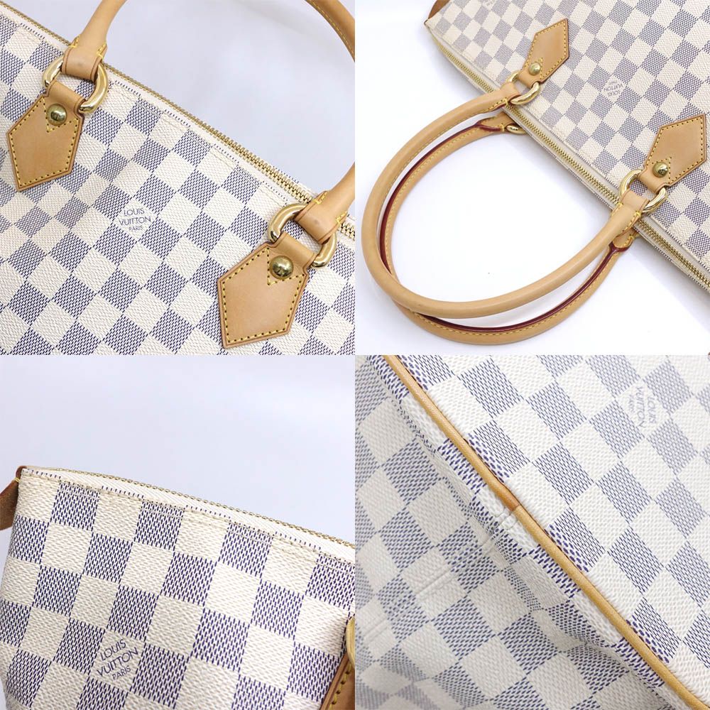 Louis Vuitton Saleya MM Damier Azur White GD Handbag — view 9
