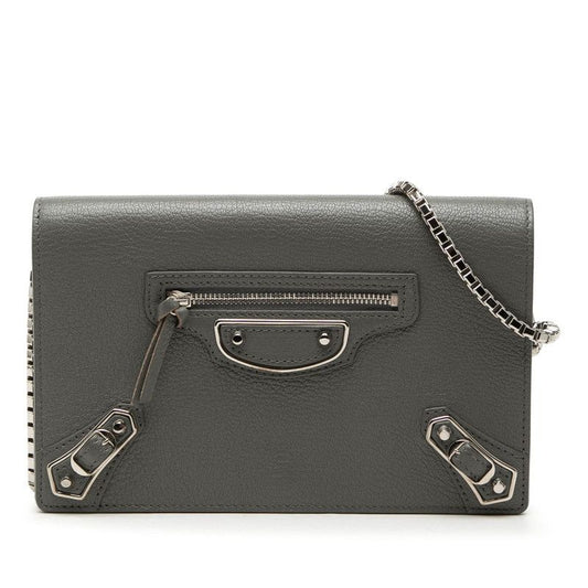 Balenciaga tanine Gray Leather Shoulder Bag
