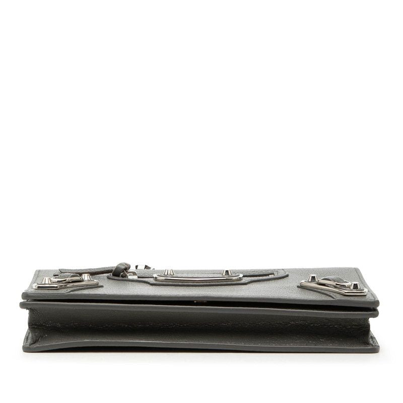 Balenciaga tanine Gray Leather Shoulder Bag — view 3