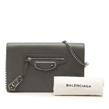 Balenciaga tanine Gray Leather Shoulder Bag — view 7