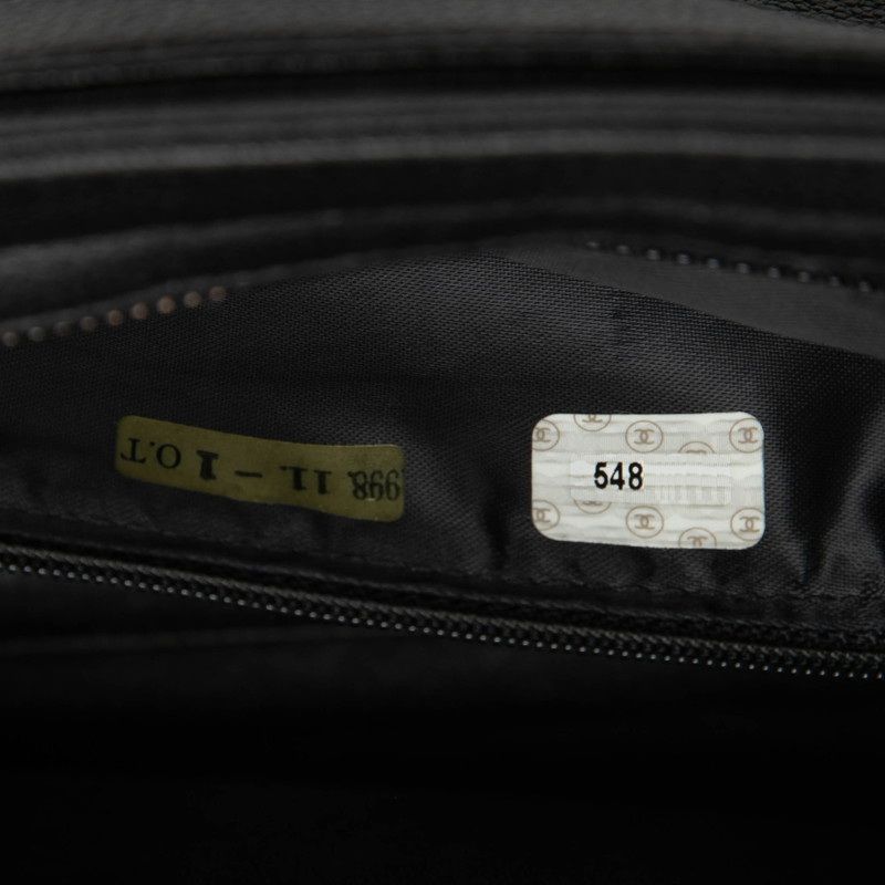 Chanel CC Logo Shoulder Bag Black Tree — view 6