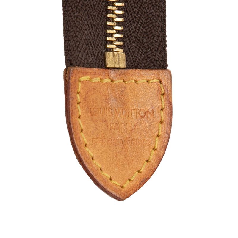Louis Vuitton Monogram Pochette Pouch Brown Leather — view 5