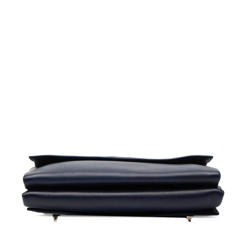 Prada Shoulder Bag Navy Leather — view 4