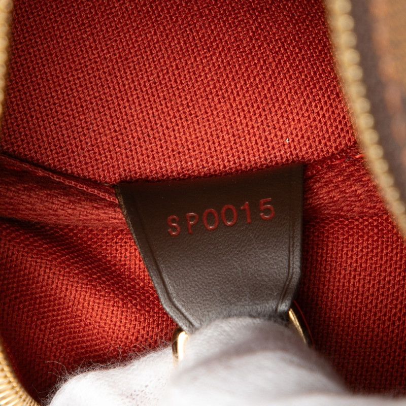 Louis Vuitton Damier Handbag Brown Leather — view 6