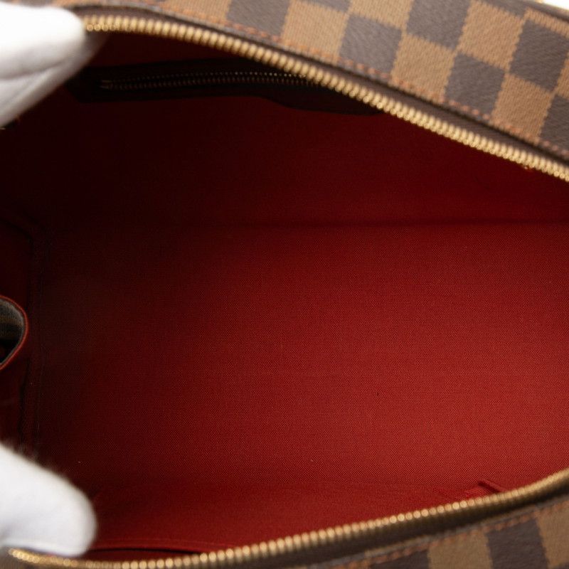 Louis Vuitton Damier Handbag Brown Leather — view 4