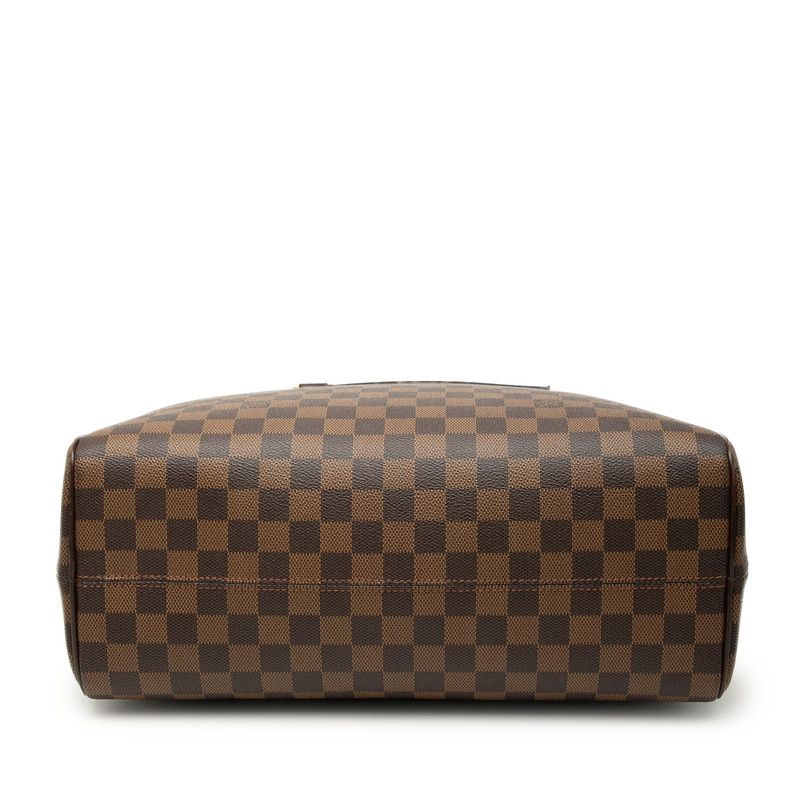 Louis Vuitton Damier Handbag Brown Leather — view 3