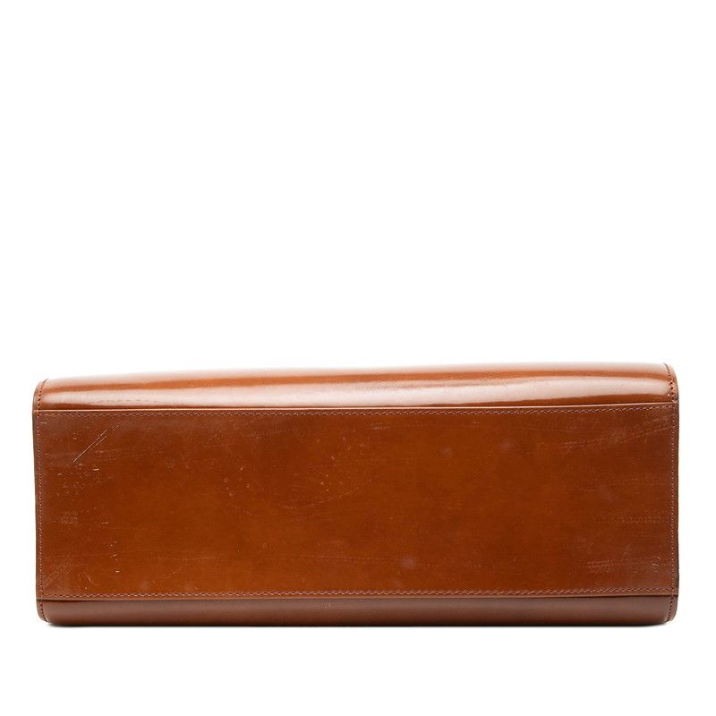 Cartier Tote Shoulder Bag Brown Enamel — view 3