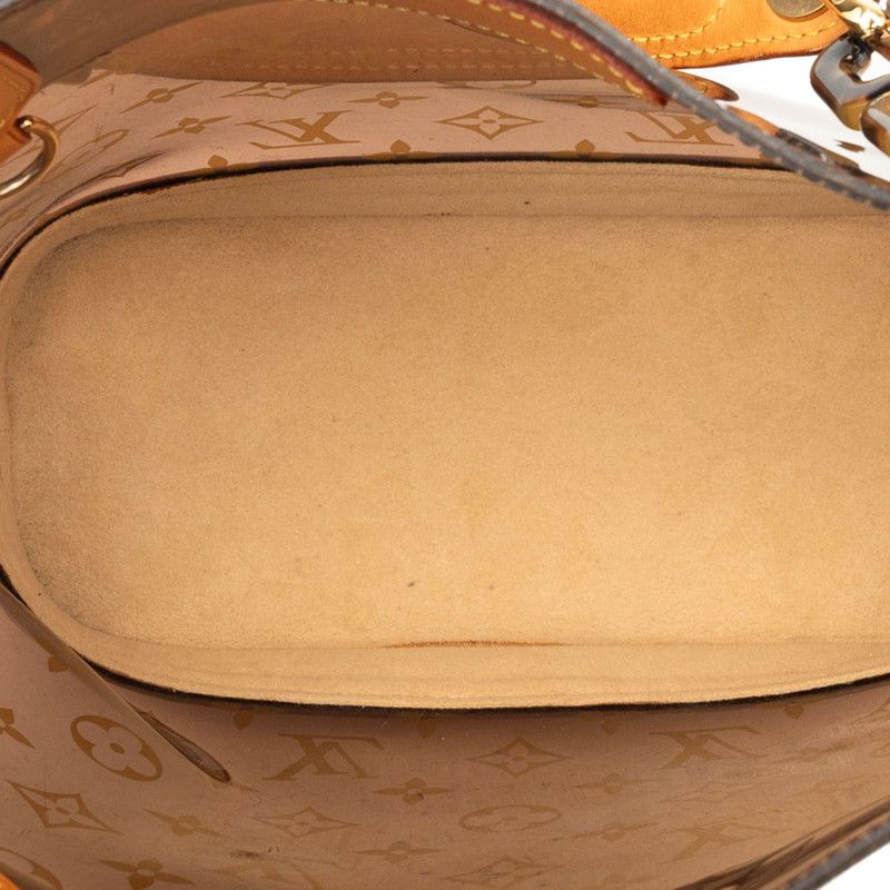 Louis Vuitton Monogram PM Handbag Brown Beige Vinyl Leather — view 5