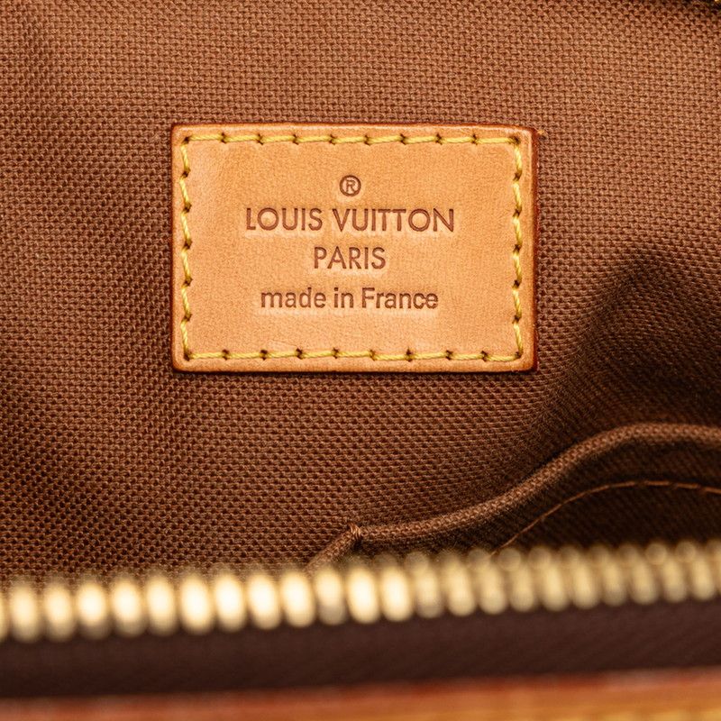 Louis Vuitton Monogram PM Handbag Brown Leather — view 5
