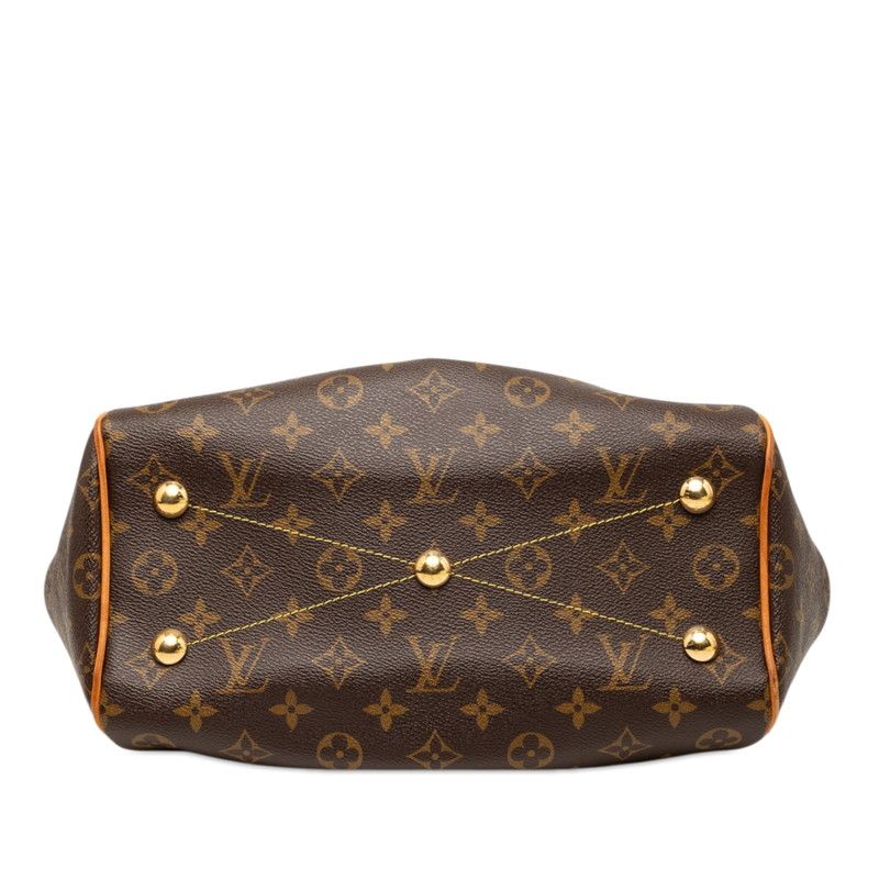 Louis Vuitton Monogram PM Handbag Brown Leather — view 3