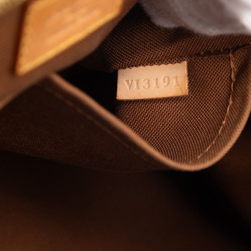 Louis Vuitton Monogram PM Handbag Brown Leather — view 6
