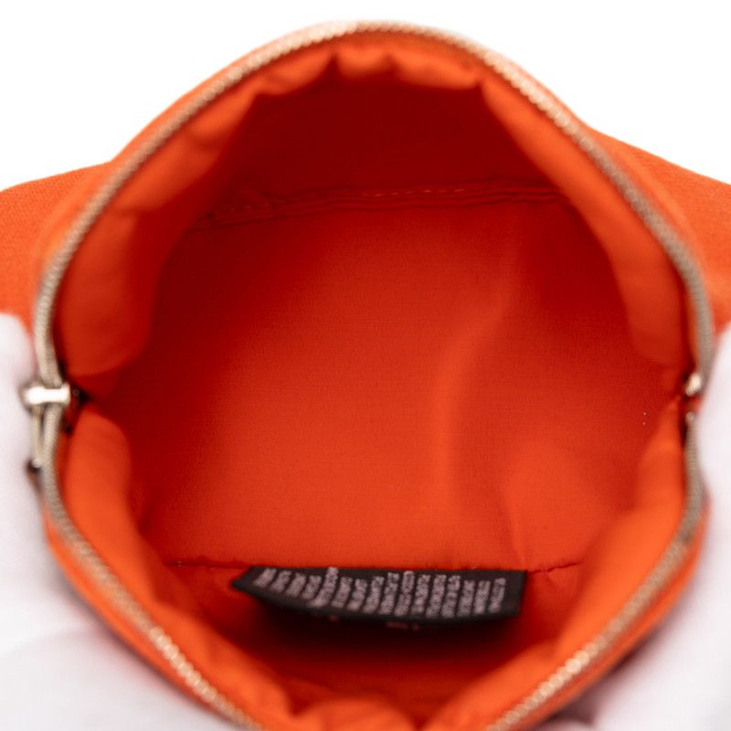 Hermes Bolide Pouch 16 Minimini Case Orange Canvas — view 4
