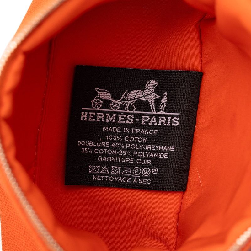 Hermes Bolide Pouch 16 Minimini Case Orange Canvas — view 5