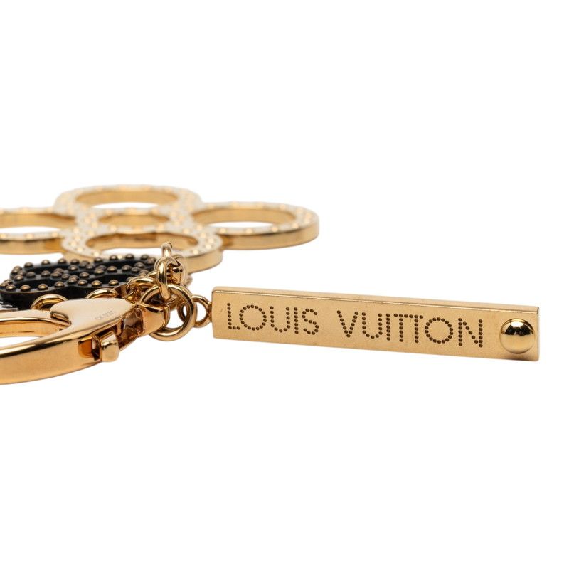 Louis Vuitton ju Sac Taba Ju Key Holder Bag Charm Gold Silver Brown Plating — view 3