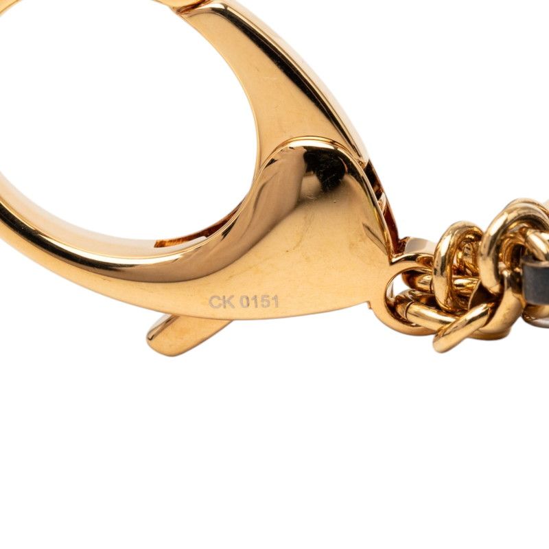 Louis Vuitton ju Sac Taba Ju Key Holder Bag Charm Gold Silver Brown Plating — view 5