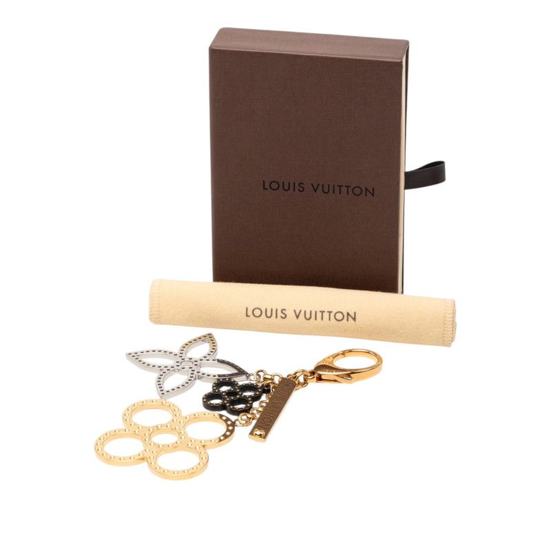 Louis Vuitton ju Sac Taba Ju Key Holder Bag Charm Gold Silver Brown Plating — view 6