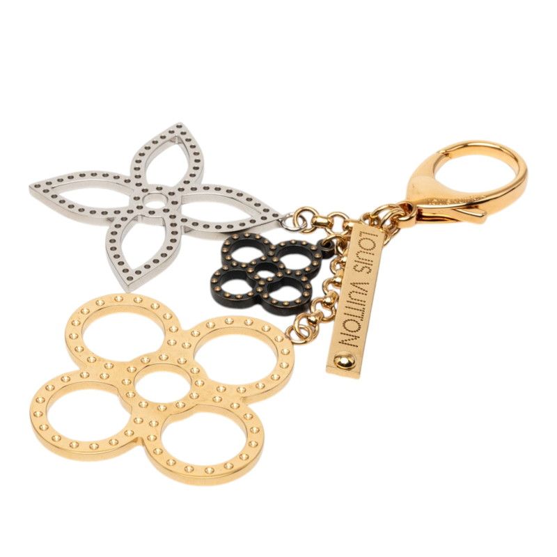 Louis Vuitton ju Sac Taba Ju Key Holder Bag Charm Gold Silver Brown Plating